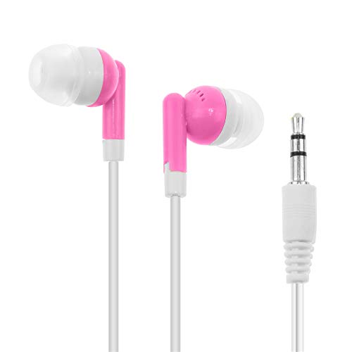 OSSZIT Wholesale Kids Bulk Earbuds Headphones Earphones Assorted Colors for Schools, Libraries, Hospitals,Gifts Individually Bagged (30pack)