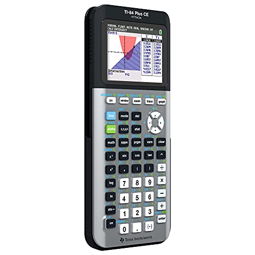 Texas Instruments TI-84 Plus CE Color Graphing Calculator, Galaxy Gray (Metallic)