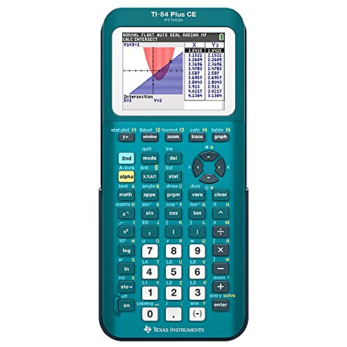 Texas Instruments TI-84 Plus CE Color Graphing Calculator, Teal (Metallic)