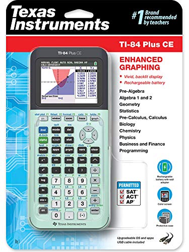 Texas Instruments TI-84 Plus CE Color Graphing Calculator, Mint