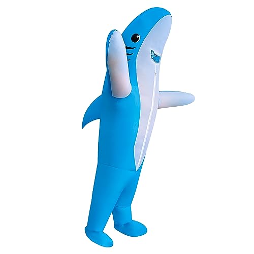 DeHasion 2 Packs Inflatable Shark/Polar Bear Costume Halloween Inflatable Costume for Adult/Halloween/Holiday (Shark/Polar Bear)