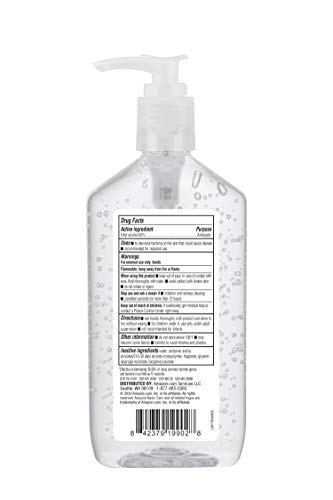 Amazon Basic Care - Original Hand Sanitizer 62%, 12 Fluid Ounce (Pack of 6)