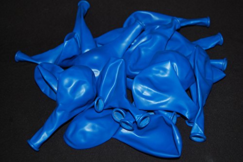 DirectGlow Brand Neon Blue 11 inch UV Blacklight Reactive Latex Balloons (50)