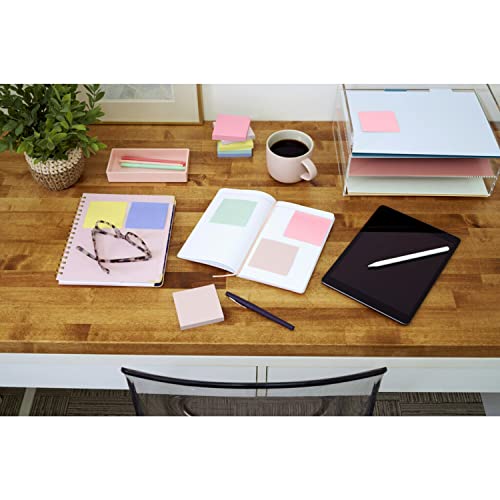 Post-it Greener Notes, 3x3 in, 24 Pads, America's #1 Favorite Sticky Notes, Sweet Sprinkles Collection, Pastel Colors, Clean Removal, 100% Recycled Material (654R-24CP-AP)