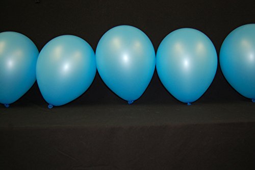 DirectGlow Brand Neon Blue 11 inch UV Blacklight Reactive Latex Balloons (50)