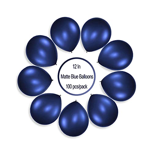 Navy Blue Balloons 12 Inch Dark Blue Balloons , Blue Balloons for New Year Decoration Wedding Birthday Christmas Baby Shower Party Balloons .