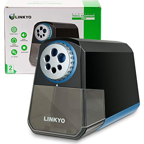 LINKYO Electric Pencil Sharpener Pro (Heavy Duty, Black)