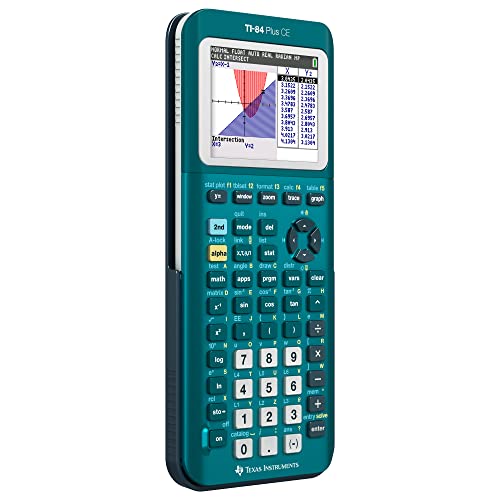 Texas Instruments TI-84 Plus CE Color Graphing Calculator, Teal (Metallic)