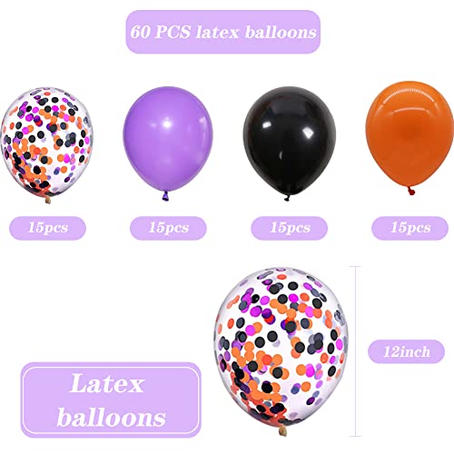 Halloween Balloons Halloween Decorations latex Balloons Inflatable Toys Globos Halloween Party Supplies (black orange prple)