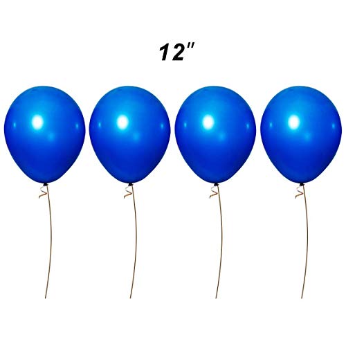Royal Blue Balloons ,Blue balloons for Party Decoration Wedding Baby Shower Graduation Decoration.12 inch Latex Birthday Balloons 100 pack