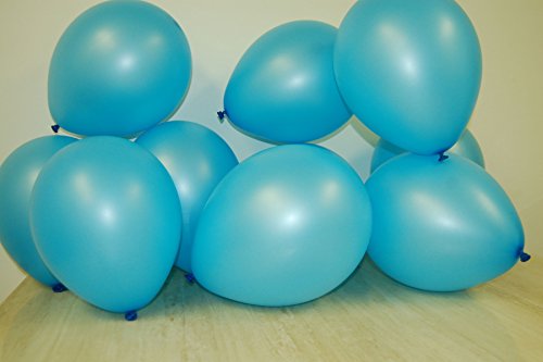 DirectGlow Brand Neon Blue 11 inch UV Blacklight Reactive Latex Balloons (50)