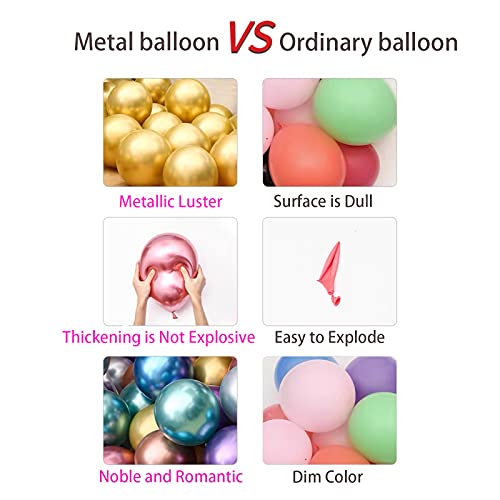 Find Fine 50Pcs Gold Metallic Balloons 12 Inch Decoration, Party Chrome Bright Color, for Birthday Bridal Wedding Halloween Christmas Baby Shower Graduation Anniversary Decorations