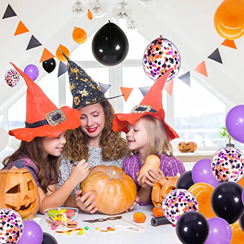 Halloween Balloons Halloween Decorations latex Balloons Inflatable Toys Globos Halloween Party Supplies (black orange prple)