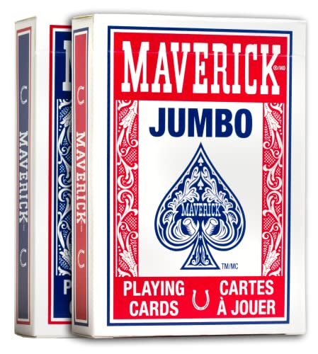 Maverick Playing Cards, Jumbo Index, 12 Pack