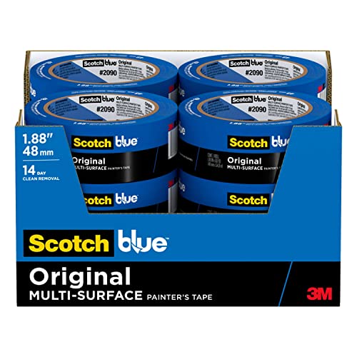 ScotchBlue Original Multi-Surface Painter's Tape, 1.88 inches x 60 yards (720 yards total), 2090, 12 Rolls