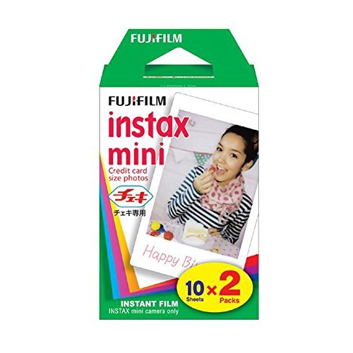 Fujifilm instax Mini 9 Instant Camera (Ice Blue) with Film Twin Pack Bundle (2 Items)