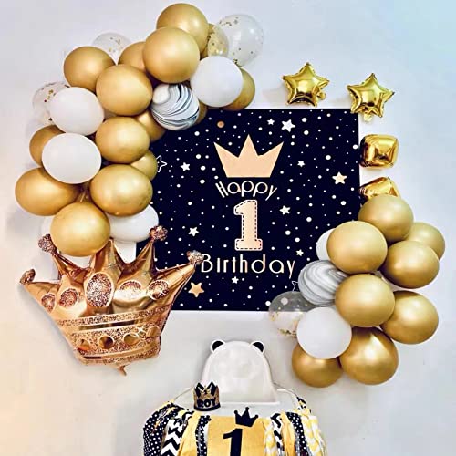 GaesQae Gold Balloons Metallic Gold Balloons Birthday balloons for Birthday Party Decoration Graduation Decoration Balloons (Metallic Gold 50PCS)