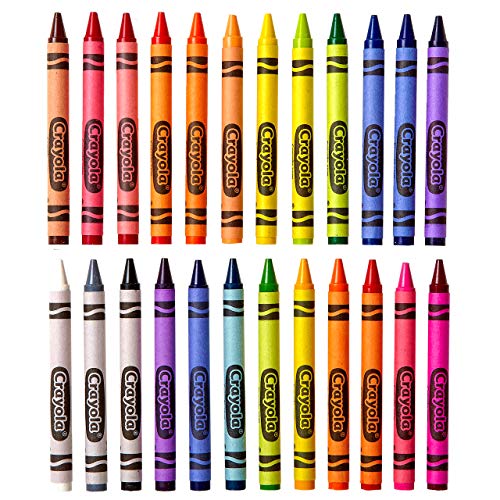 Crayola Crayons Bulk, Classroom Supplies for Teachers, 24 Crayon Packs with 24 Colors may vary