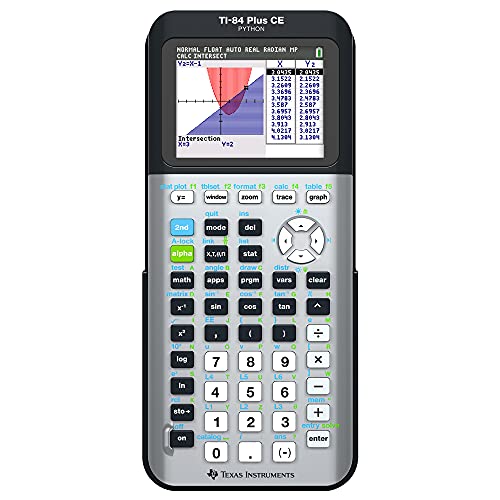 Texas Instruments TI-84 Plus CE Color Graphing Calculator, Galaxy Gray (Metallic)