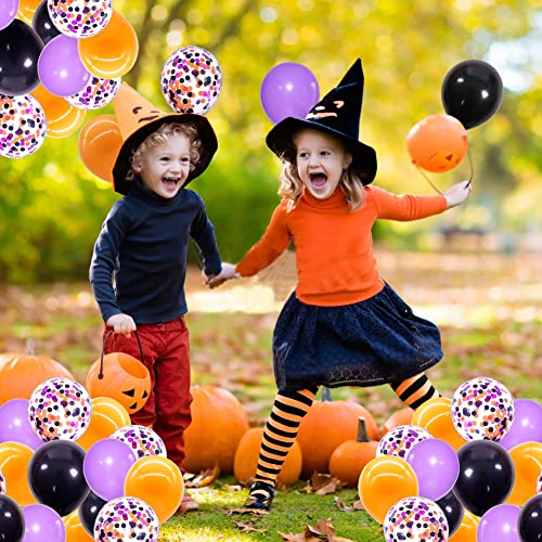 Halloween Balloons Halloween Decorations latex Balloons Inflatable Toys Globos Halloween Party Supplies (black orange prple)