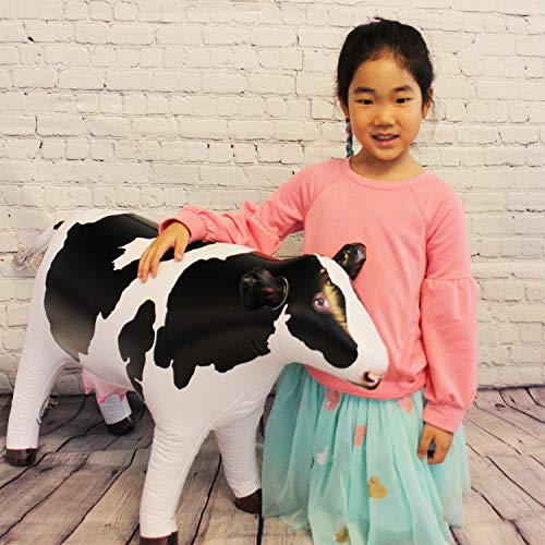 Jet Creations Cow Inflatable Animal Baby 37 inch Long Great for Pool Party Decoration, Birthday Kids and Adult an-Cow