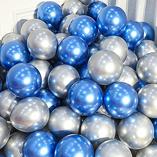 Silver Balloons Silver Metallic Balloons 12 Inch Latex Silver Balloons Party Balloons Bady Shower Decoration Balloons 50PCS