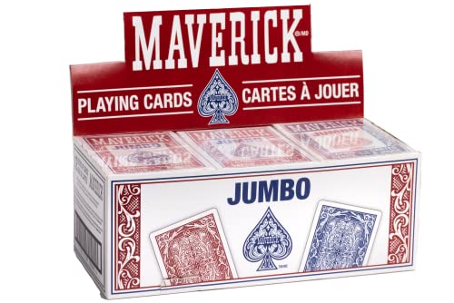 Maverick Playing Cards, Jumbo Index, 12 Pack