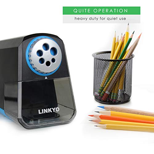 LINKYO Electric Pencil Sharpener Pro (Heavy Duty, Black)