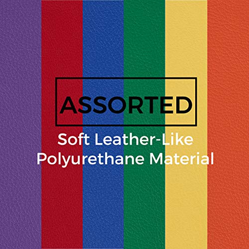 SoftScape 15 inch Round Floor Cushions with Handles; Flexible Seating for in-Home Distance Learning, Daycare, Preschool, Classroom; 2 inch Thick Deluxe Foam (6-Piece) - Assorted, 11232-AS