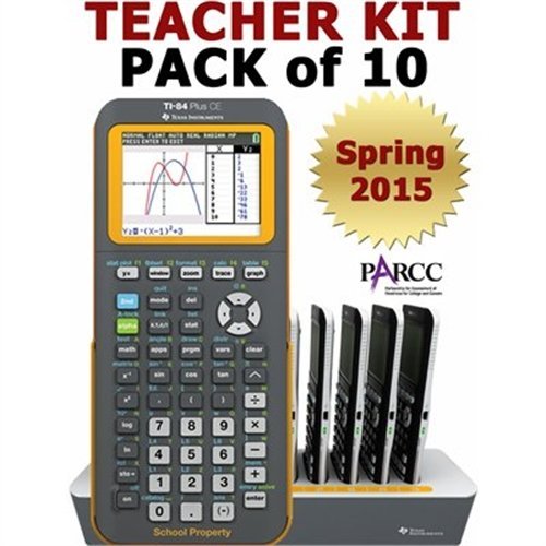 Texas Instruments TI- 84Plus CE Teacher's 10 Pack Graphing Calculator