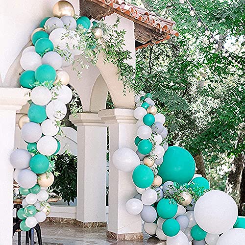 Teal Balloons,Turquoise Balloons Blue Balloons , Tiffany Blue Balloons for Party Decoration paty Graduation Decoration.12inch Latex Balloons 100 pack (Turquoise)